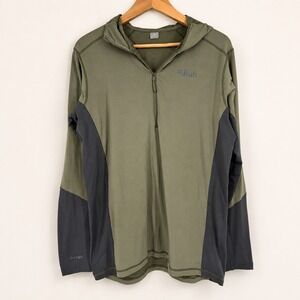 Rab Mens Large Thermic Conduit Hoody Quarter Zip Pullover Mid Layer Hike Hunting